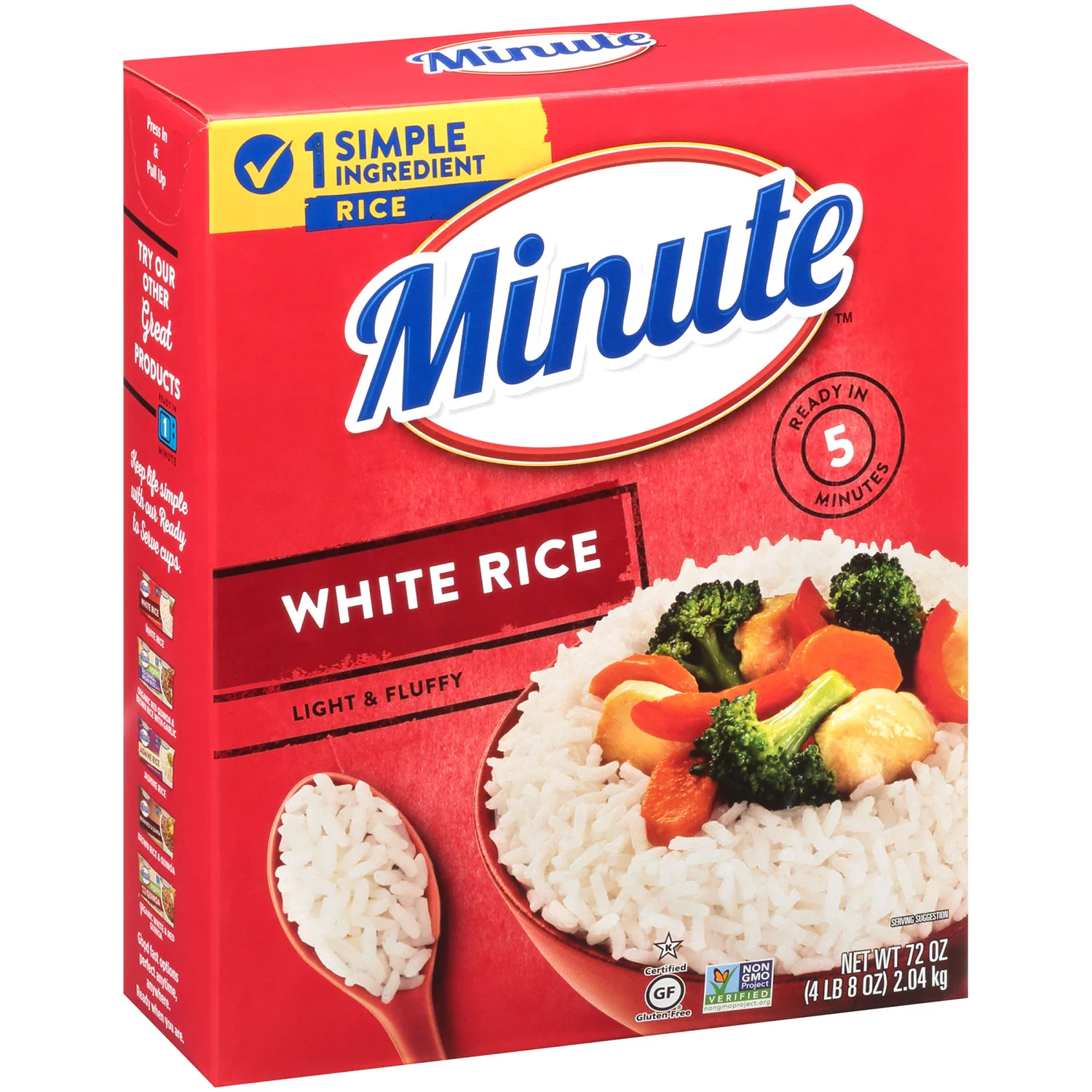 Minute Instant Light and Fluffy White Rice, 72oz. Jarasim